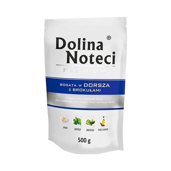 Karma mokra dla psa Dolina Noteci Premium bogata w Dorsza sa