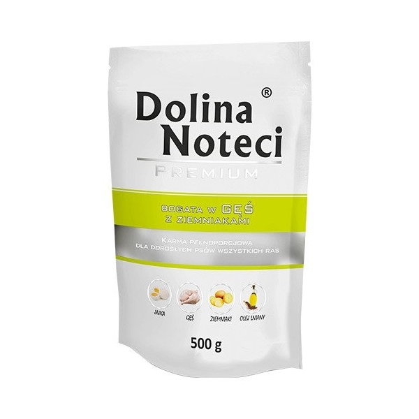 Karma mokra dla psa Dolina Noteci Premium bogata w Gęs i zi