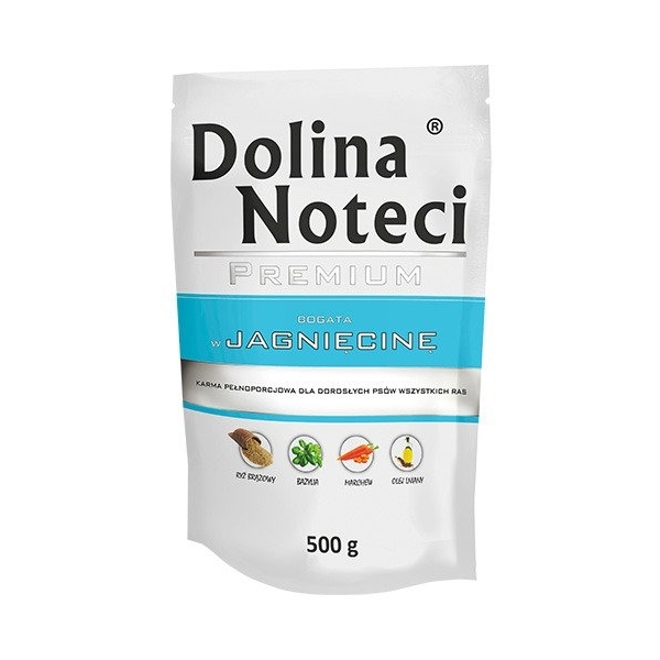 Karma mokra dla psa Dolina Noteci Premium bogata w Jagnięci