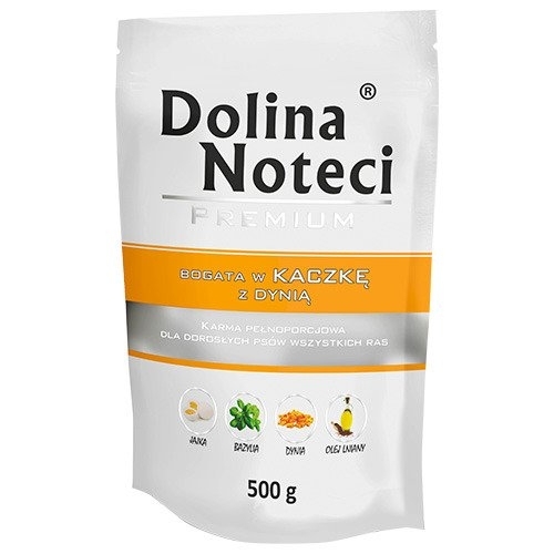 Karma mokra dla psa Dolina Noteci Premium bogata w Kaczkę saszetka 500g