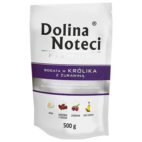 Karma mokra dla psa Dolina Noteci Premium bogata w Królika 