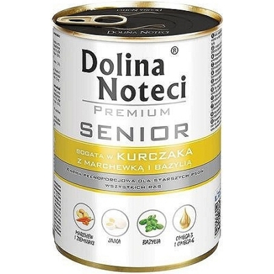 Karma mokra dla psa Dolina Noteci Premium bogata w Kurczaka z Marchewką puszka 400g