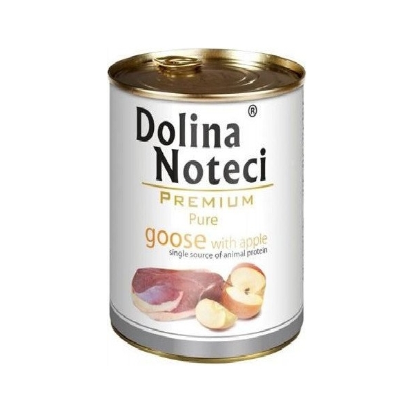 Karma mokra dla psa Dolina Noteci Premium Pure gęś z jabł