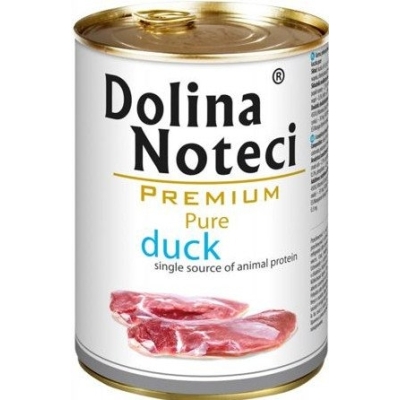 Karma mokra dla psa Dolina Noteci Premium Pure Kaczka puszka 400g, 800g