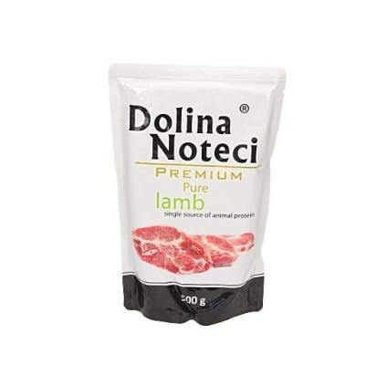 Karma mokra dla psa Dolina Noteci Premium Pure bogata w jagnięcinę saszetka 500 g
