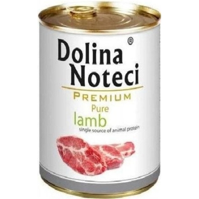 Karma mokra dla psa Dolina Noteci Premium Pure Jagnięcina  puszka 400g, 800g