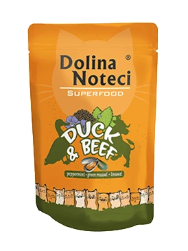 Karma mokra dla kota Dolina Noteci Superfood Kaczka Wołowin