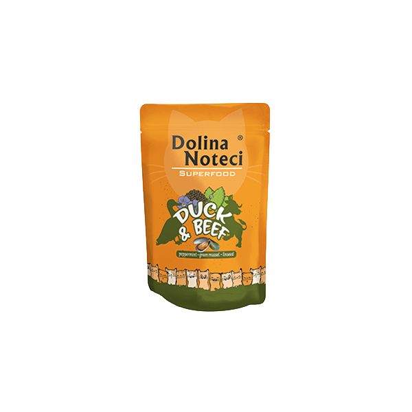 Karma mokra dla kota Dolina Noteci Superfood Kaczka Wołowin