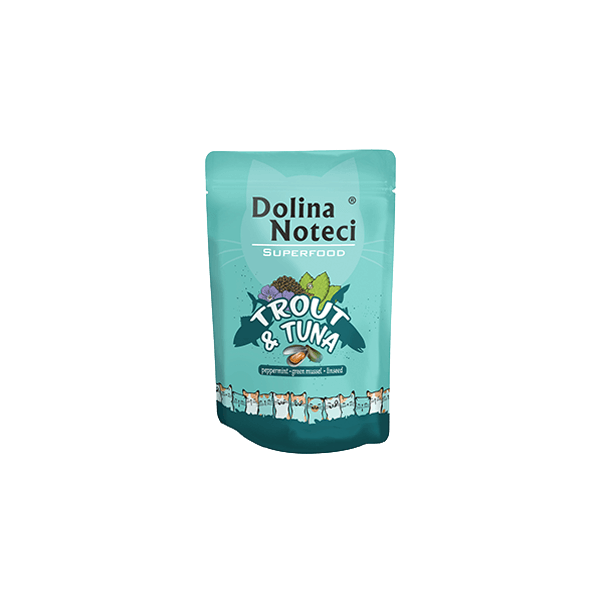Karma mokra dla kota Dolina Noteci Superfood Pstrąg Tuńczy