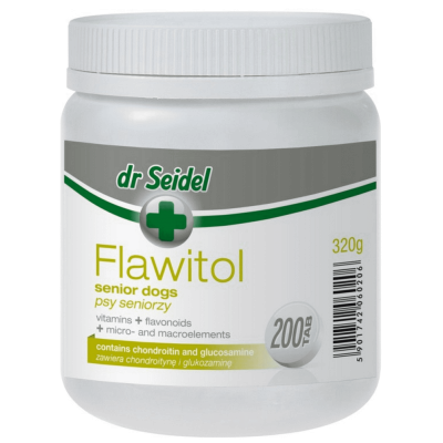 Derma Dr Seidel FLAWITOL dla psów seniorów 60 tabl, 200 tabl