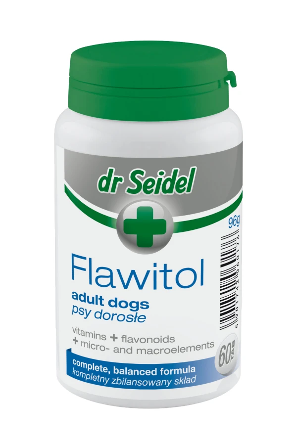 Derma Dr Seidel FLAWITOL dla psów dorosłych 60 tabl ,200 t