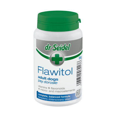 Derma Dr Seidel FLAWITOL dla psów dorosłych 60 tabl ,200 tabl