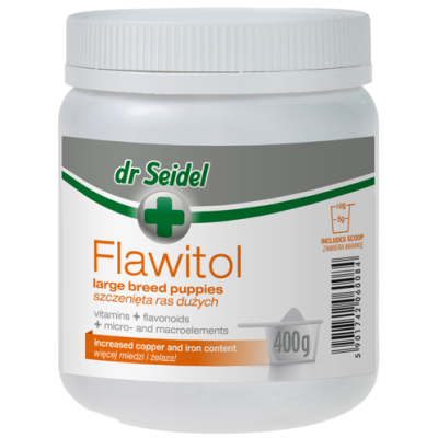 Derma Dr Seidel FLAWITOL dla psów szczeniąt dużych ras 400g, 2kg