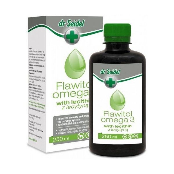Dr Seidel Flawitol OMEGA 3 z LECYTYNĄ witaminy dla Psa i Ko