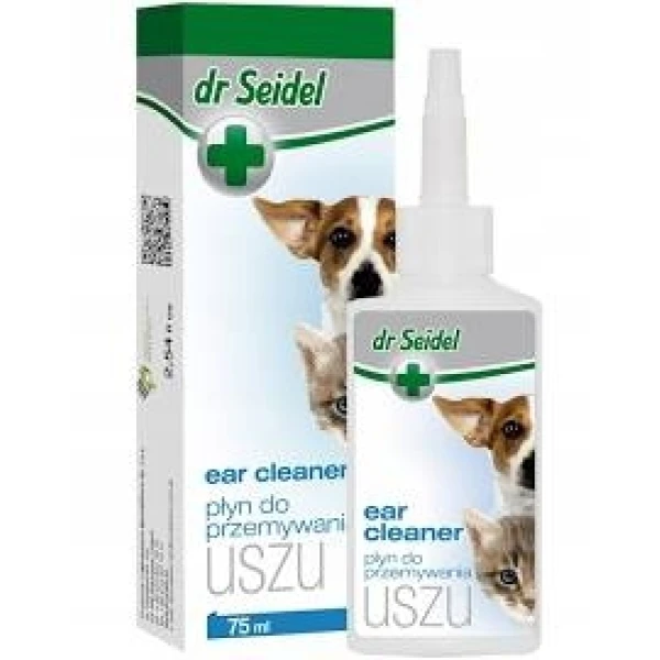 DERMAPHARM Dr Seidel Płyn do Czyszczenia Uszu Pies Kot 75 m