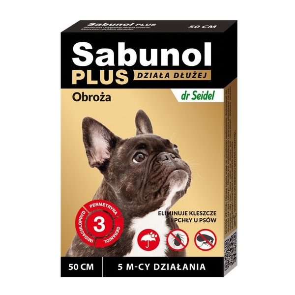 Sabunol Plus - Obroża przeciw pchłom i kleszczom dla psa 5