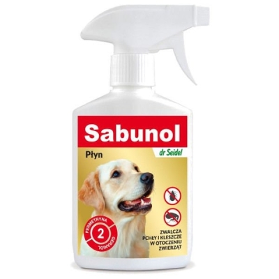 Dr. Seidel - Sabunol płyn do zwalczania pcheł i kleszczy w otoczeniu zwierząt 250 ml