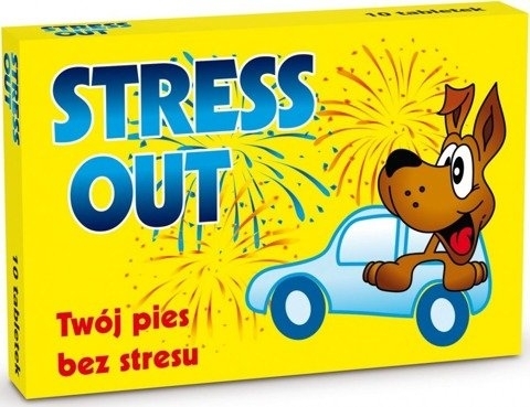 Dermapharm  STRESS OUT preparat łagodnie uspokajający dla psów i kotów 10 tabl, 60 tabl.