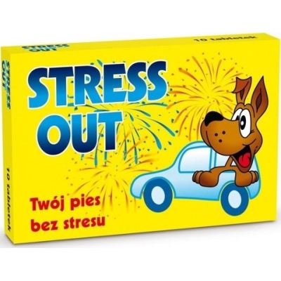 Dermapharm  STRESS OUT preparat łagodnie uspokajający dla psów i kotów 10 tabl, 60 tabl.