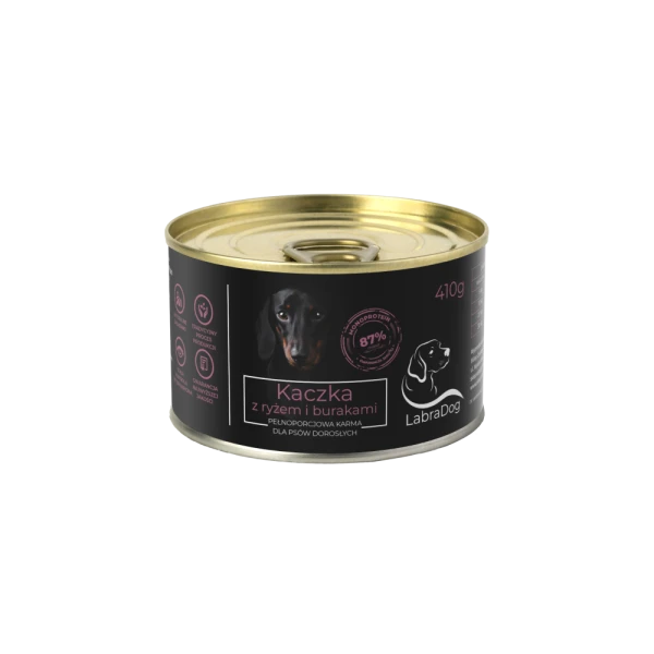 Karma mokra dla psa LabraDog Superfood Premium Kaczka z bura