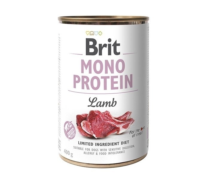Karma mokra dla psa Brit Mono Protein Lamb Jagnięcina 24x400g