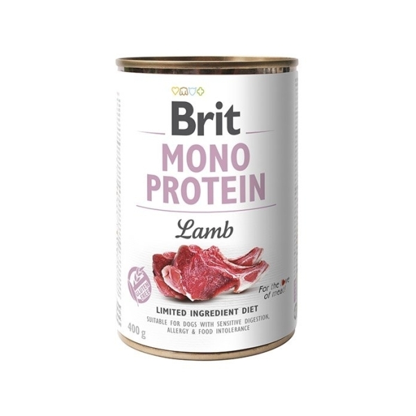 Karma mokra dla psa Brit Mono Protein Lamb Jagnięcina 24x40