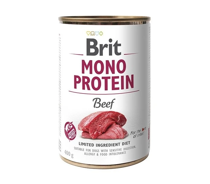 Karma mokra dla psa Brit Mono Protein Beef Wołowina 12x400g