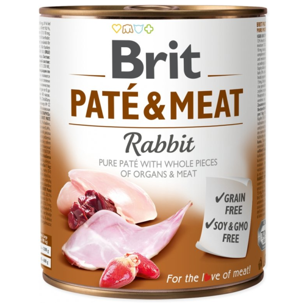 Karma mokra dla psa Brit  Pate&Meat Rabbit Królik 12x400g p