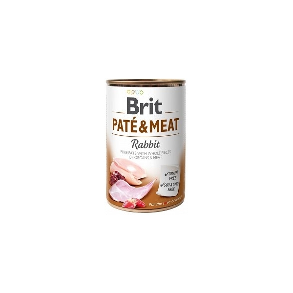 Karma mokra dla psa Brit  Pate&Meat Rabbit Królik 6x800g