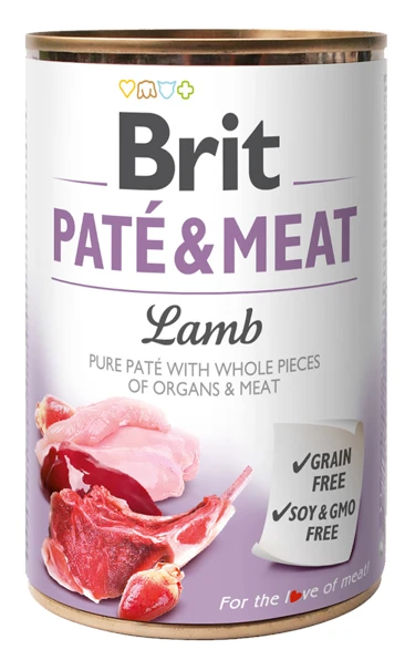 Karma mokra dla psa Brit  Pate&Meat Lamb Jagnięcina 6x800g