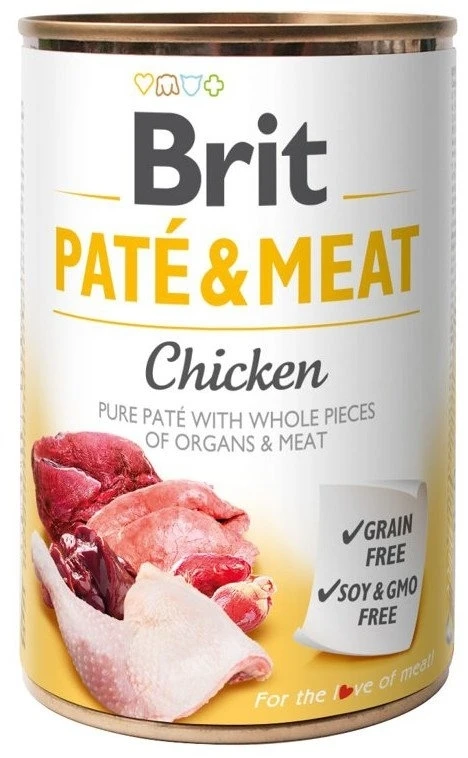 Karma mokra dla psa Brit  Pate&Meat Chicken Kurczak 6x800g