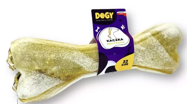 DOGY - Kość z kaczką i jabłkiem 22cm