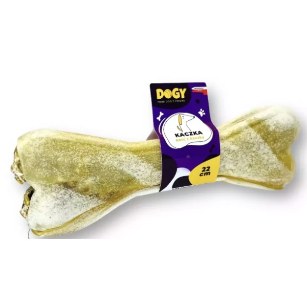 DOGY - Kość z kaczką i jabłkiem 22cm