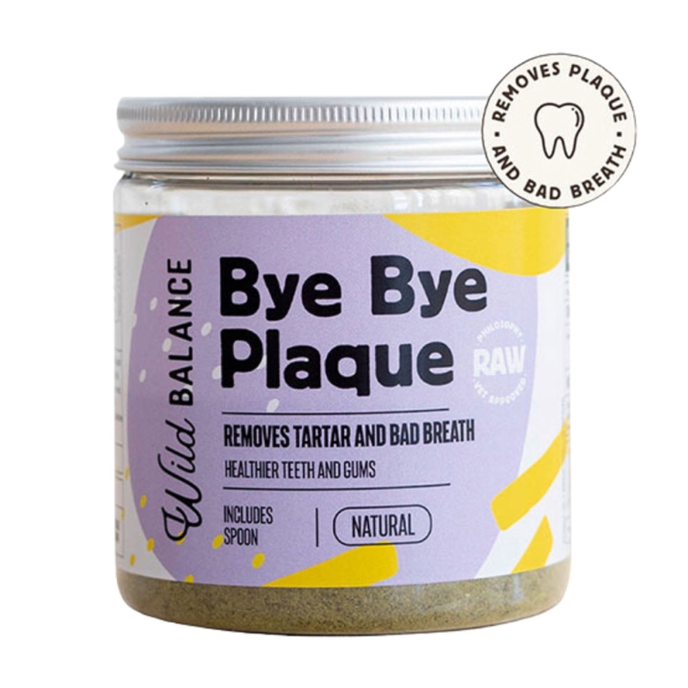 Wild Balance Suplement diety dla psa i kota na kamięń  Bye Bye Plaque (dorosły) 100 g