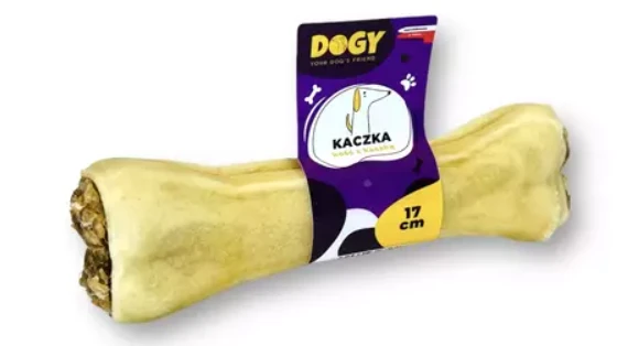 DOGY - Kość z kaczką i jabłkiem 17cm