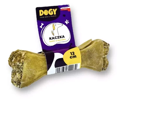DOGY - Kość z kaczką i jabłkiem 12cm