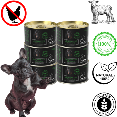 Karma mokra dla psa LabraDog Superfood Premium 80% Jagnięcina  6x410g