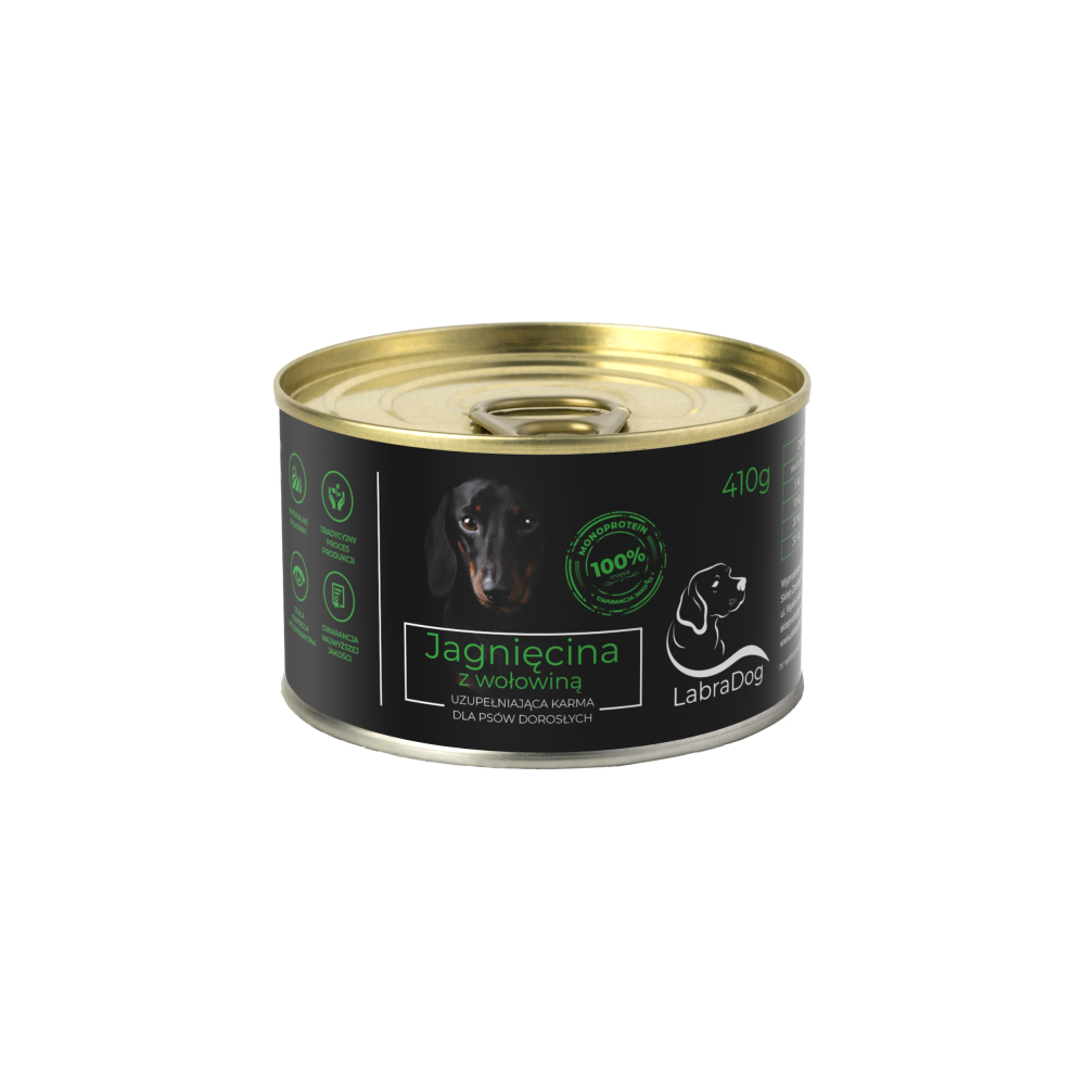 Karma mokra dla psa LabraDog Superfood Premium 80% Jagnięcina  6x410g