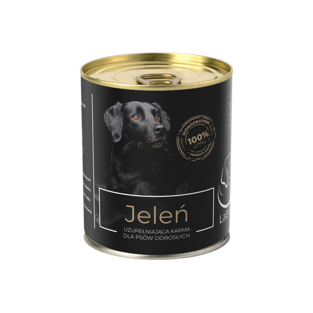 Karma mokra Monobiałkowa dla psa LabraDog Superfood Premium 100% Jeleń 6x850g