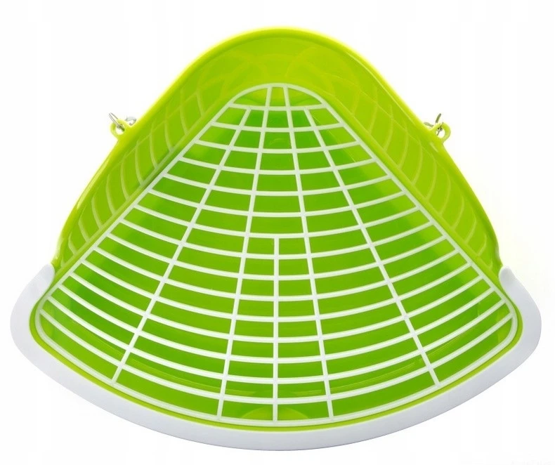 JK Animals kuweta narożna z plastikowym rusztem dla świnki