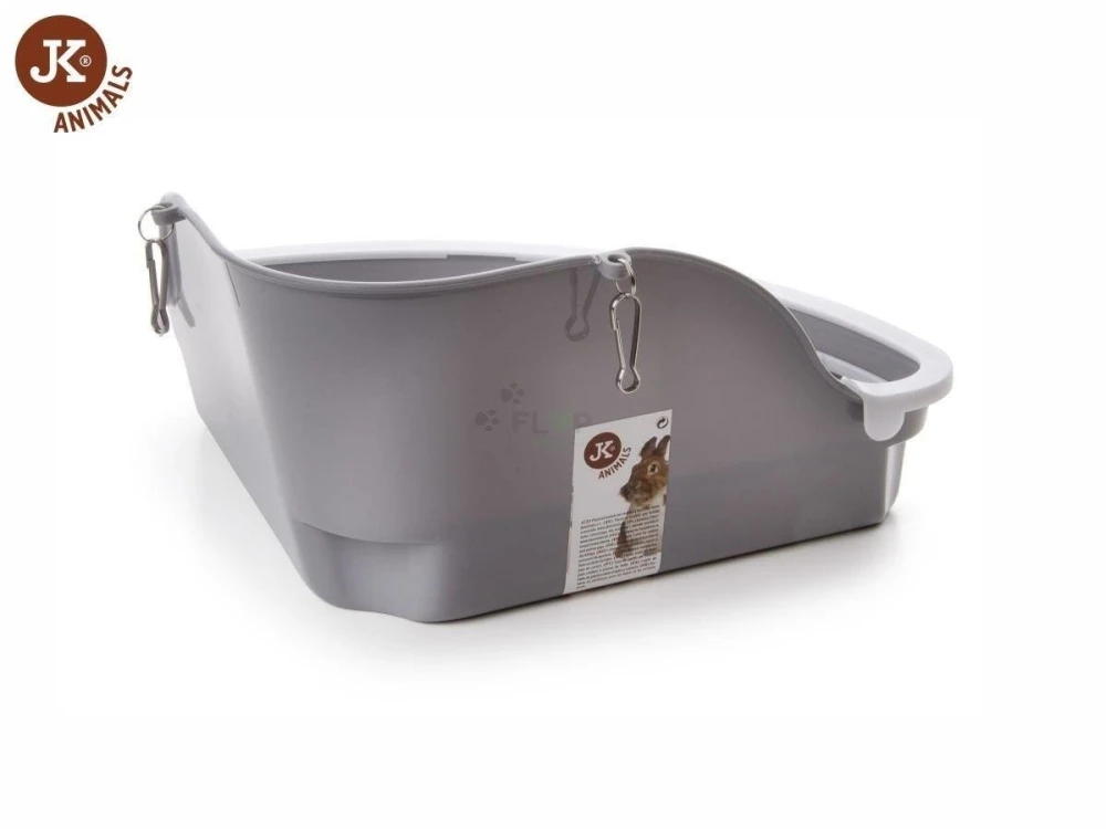 JK Animals kuweta narożna z plastikowym rusztem dla świnki