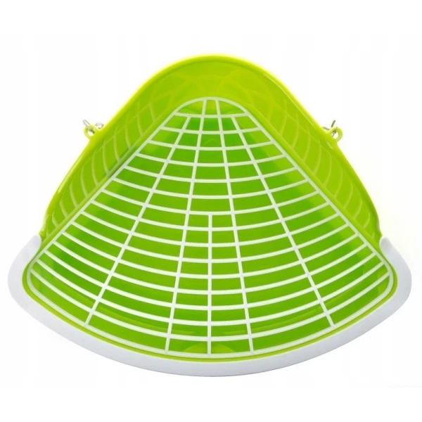 JK Animals kuweta narożna z plastikowym rusztem dla świnki