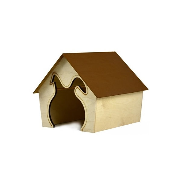 PINOKIO Domek dla królika Uszy-2 drewniany duży 33x31x30cm