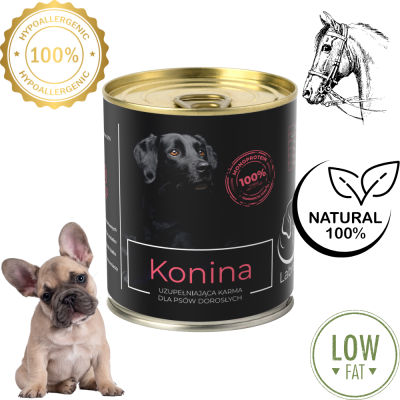 Karma mokra Monobiałkowa dla psa LabraDog Superfood Premium 100% Konina 850g
