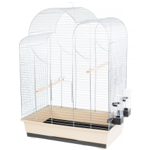 Klatka Inter Zoo dla Papugi Falistej Elisa ocynk 540x340x750mm beż
