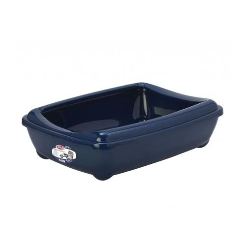 PETNOVA Kuweta dla kota Otwarta 57cm z ramką granatowa