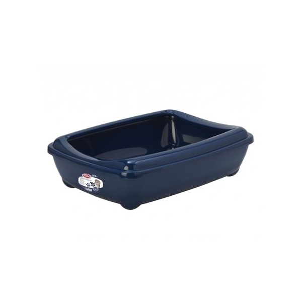 PETNOVA Kuweta dla kota Otwarta 57cm z ramką granatowa
