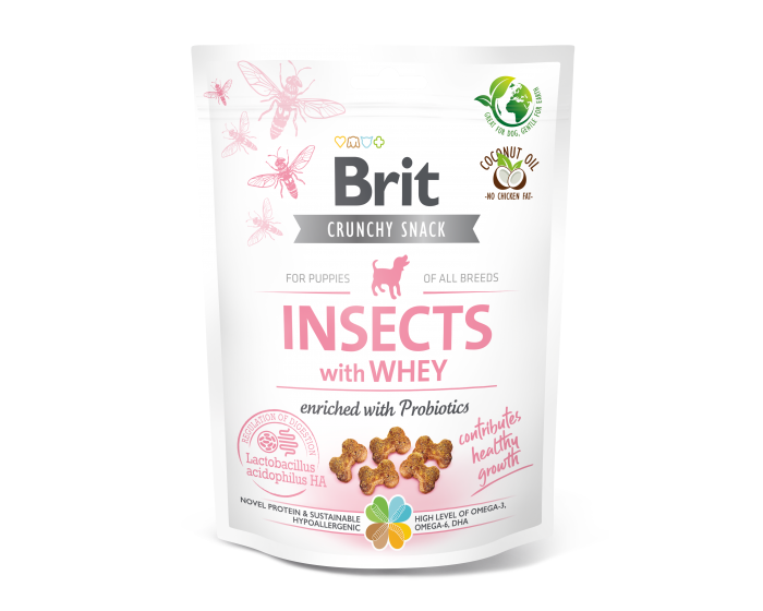 Przysmak Brit Care Dog Crunchy Cracker Insects rich in Whey 