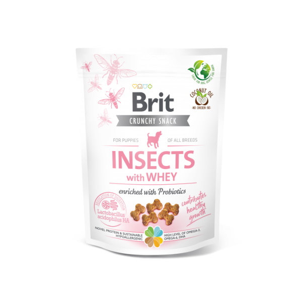 Przysmak Brit Care Dog Crunchy Cracker Insects rich in Whey 