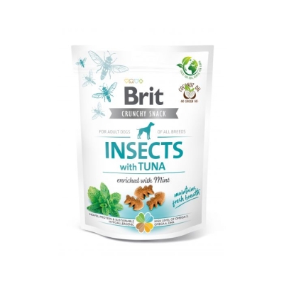 Przysmak Brit Care Dog Crunchy Cracker Insects rich in Tuna enriched with Mint 200g